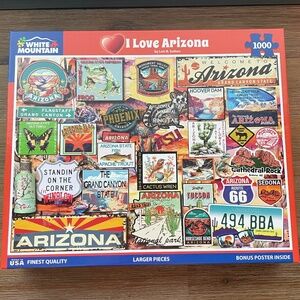 White Mountain Puzzle - I Love Arizona - 1000 pcs